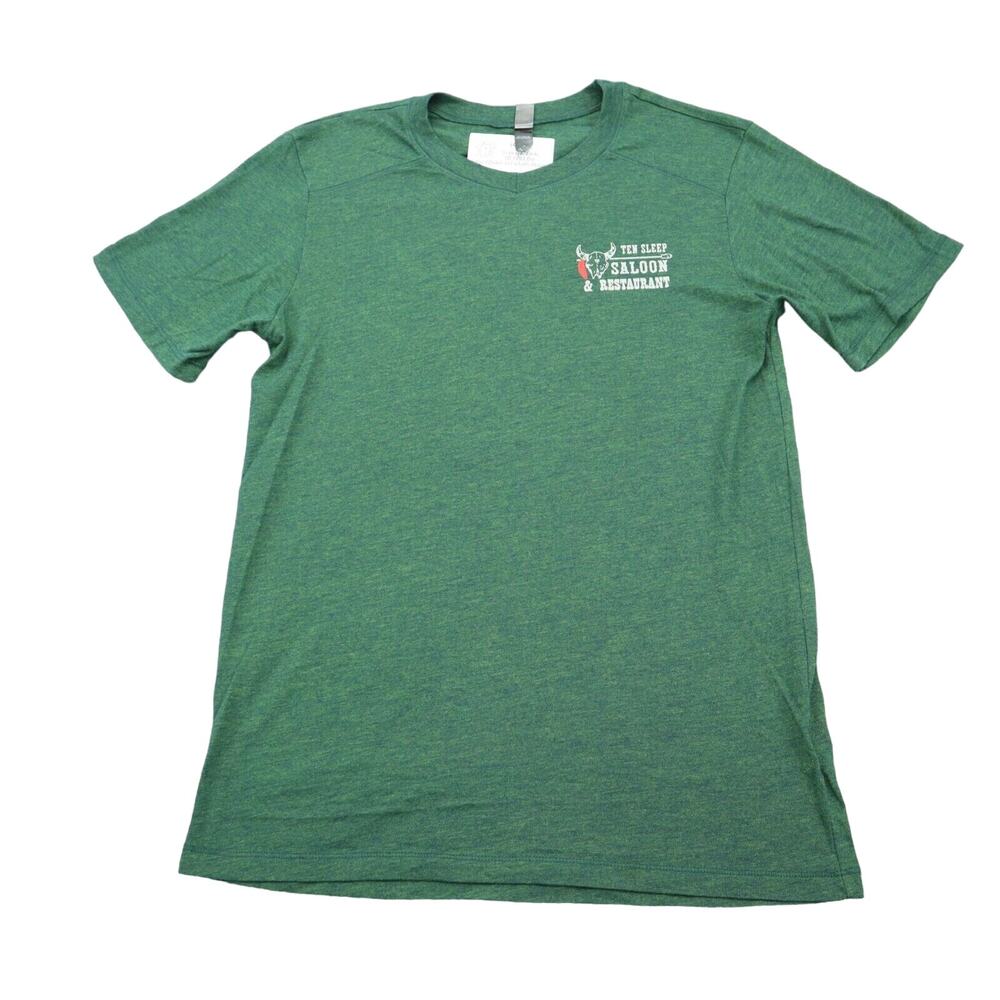 District Shirt Mens S Green Short Sleeve Round Neck Statement Print Casual Tee